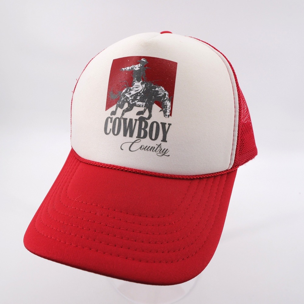 OTTO Cowboy Country Trucker Hat Red N/A Unisex Cap